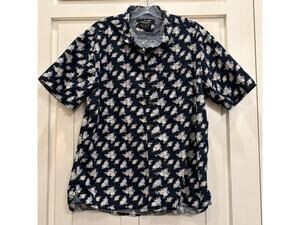 Sunrise Kingdom Vintage Design patterned button up XL 100% Cotton